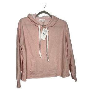 Splendid Sweatshirt Womens Medium Pullover Hooded‎ Crop Casual Pink Casual